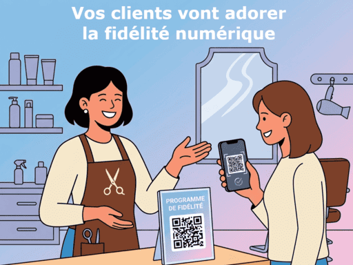 Programme de fidélité numérique simple pour artisans et commerçants indépendants. Inscription des clienst en 5 secondes !